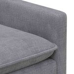 vidaXL Ensemble de Canapés 2 Pièces Gris clair Polyester
