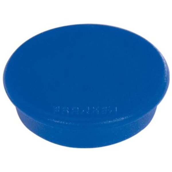 Set de 10 aimants de fixation, force adhésive: 800 g, diam.32 mm Rond Bleu foncé FRANKEN