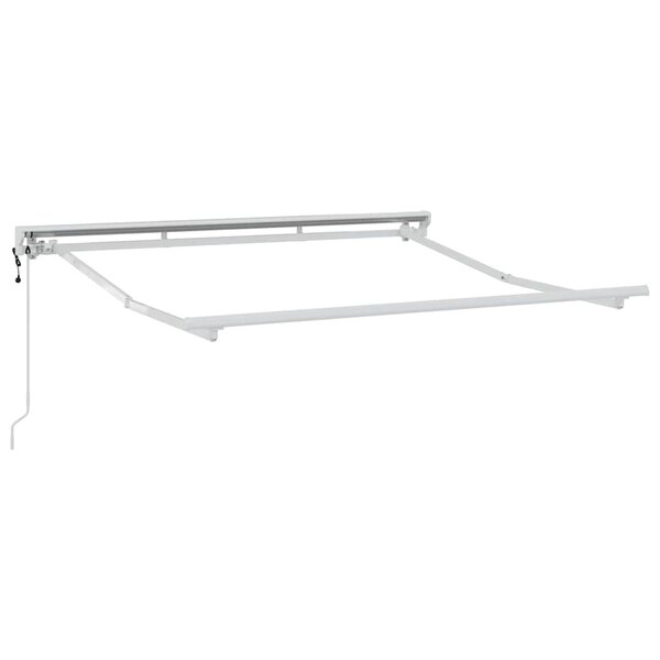 vidaXL Cadre de auvent Blanc 2.5 x 2 m