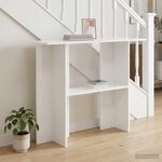 vidaXL Table console Blanc 100 x 30 x 75 cm Bois d'ingénierie