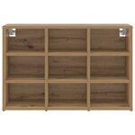 vidaXL Cabinet à chaussures avec étagère avec stockage chêne artisanal 103x30x51 cm
