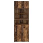 vidaXL Armoire de rangement Bois Ancien 80 x 42 5 x 225 cm