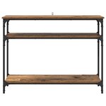 vidaXL Table console Bois Ancien 100 x 29 x 75 cm Bois d'ingénierie