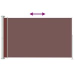 vidaXL Auvent latéral rétractable de patio 180x300 cm Marron