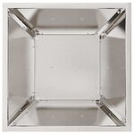 vidaXL Jardinière à pilier Argent 35 x 35 x 73 cm Acier