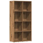 vidaXL Bibliothèque chêne artisanal 66x30x130 cm bois d'ingénierie