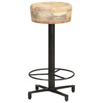 vidaXL Tabourets de bar lot de 2 66 cm bois de manguier massif