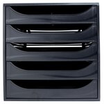 Module De Classement Ecobox+ Ecoblack 5 Tiroirs - Noir - Exacompta