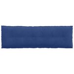 vidaXL Coussin de Dos Bleu police 160 x 50 cm Tissu en velours côtelé