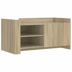 vidaXL Table basse chêne sonoma 100x50x50 cm bois d'ingénierie
