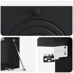vidaXL Meuble TV mural Noir 78 5 x 31 x 30 cm Bois d'ingénierie