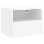 vidaXL Meubles TV muraux 2 Pièces blanc 40x30x30 cm bois d'ingénierie