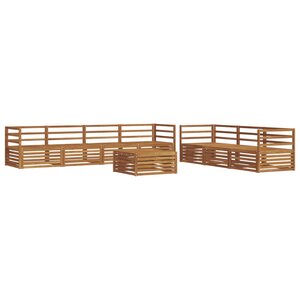 vidaXL Ensemble de canapés d'extérieur 8 pc Naturel