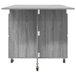 vidaXL Table à dîner 2 Pièces 140 x 80 x 77 cm Bois d'ingénierie