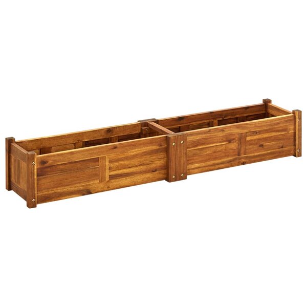 vidaXL Lit surélevé de jardin Bois d'acacia 150x30x25 cm