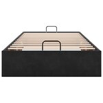 vidaXL Cadre de lit ottoman sans matelas noir 80x200 cm velours