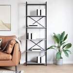 vidaXL Bibliothèque Sonoma gris 60 x 30 x 188 cm Bois d'ingénierie
