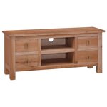 vidaXL Meuble TV 100x30x45 cm Bois d'acajou massif