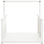 vidaXL Portant de bois chauffage blanc 40x40x40 cm