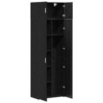 vidaXL Armoire de rangement Chêne noir 70 x 42 5 x 225 cm