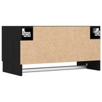 Armoire vidaXL Noir Chêne 70x32 5x35 cm en bois d'ingénierie