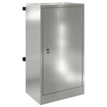 vidaXL boîte aux lettres Noir 30 x 20 x 55 cm Acier galvanisé