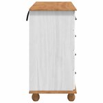 vidaXL Commode ASKIM Blanc 91 x 40 x 79 cm Bois de pin massif