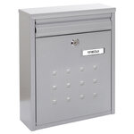 Boîte aux Lettres en Acier Dime V1322 Regroupable Fond Étroit Argent