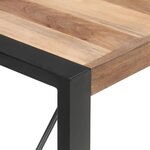 vidaXL Table à dîner 140x70x75 cm Bois massif