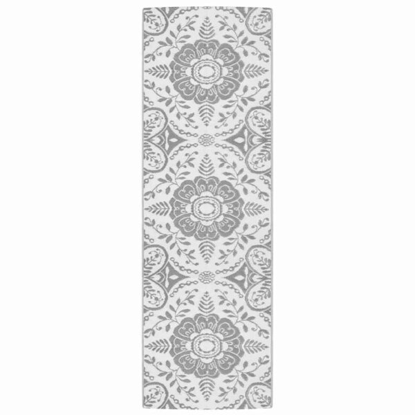 vidaXL Tapis d'extérieur ARAKIL Gris clair 80x250 cm PP