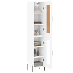 vidaXL Buffet haut Blanc 34 5x34x180 cm Bois d'ingénierie
