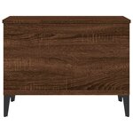 vidaXL Table basse Chêne marron 60x44 5x45 cm Bois d'ingénierie