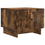 vidaXL Table basse Chêne fumé 49 x 50 x 40 cm Bois d'ingénierie