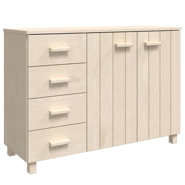 vidaXL Buffet HAMAR Marron miel 113x40x80 cm Bois massif de pin
