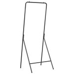 vidaXL Porte-vêtements Noir Métal Standard Pliant Porte-vêtements