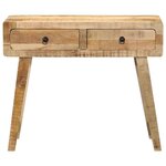 vidaXL Table console 90x32x75 cm bois massif de manguier brut