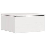 vidaXL Table de chevet avec tiroir 2 Pièces Blanc 37 x 35 x 18 5 cm