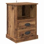 vidaXL Cabinet de chevet Bois ancien 43 x 36 x 60 cm Bois d'ingénierie