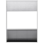 vidaXL Moustiquaire plissée pour fenêtre et store Aluminium 60 x 80 cm