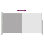 vidaXL Auvent latéral rétractable de patio 160 x 300 cm Gris