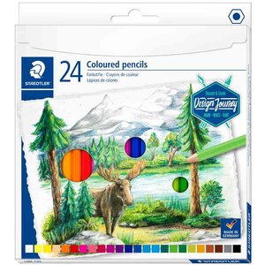 Crayon couleur design journey  étui carton de 24 staedtler
