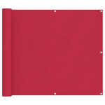 vidaXL Écran de balcon 90 x 700 cm Tissu Oxford Rectangulaire Bordeaux