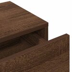 vidaXL Étagère murale avec tiroirs chêne marron bois d'ingénierie