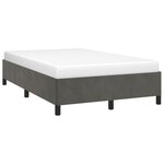 vidaXL Cadre de lit sans matelas gris foncé 120x200 cm velours