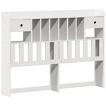 vidaXL Cadre de lit sans matelas blanc 140x200 cm bois de pin massif