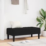 vidaXL Banc Noir 113 x 57 x 39 cm Velours