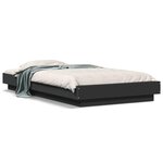 vidaXL Cadre de lit sans matelas noir 90x190 cm
