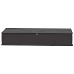 vidaXL Boîte de rangement avec fenêtre transparente 6 Pièces Anthracite
