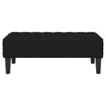 Banc vidaXL Noir 113x57x39 cm en tissu
