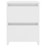 vidaXL Table de chevet Blanc 30 x 30 x 40 cm Bois d'ingénierie